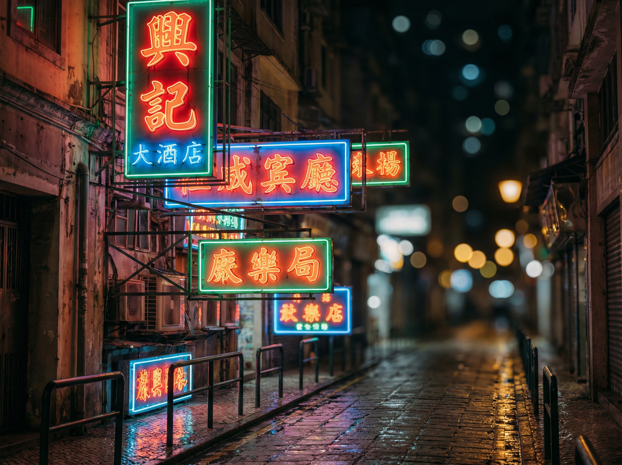 澳门六合彩 - 霓虹灯招牌特写